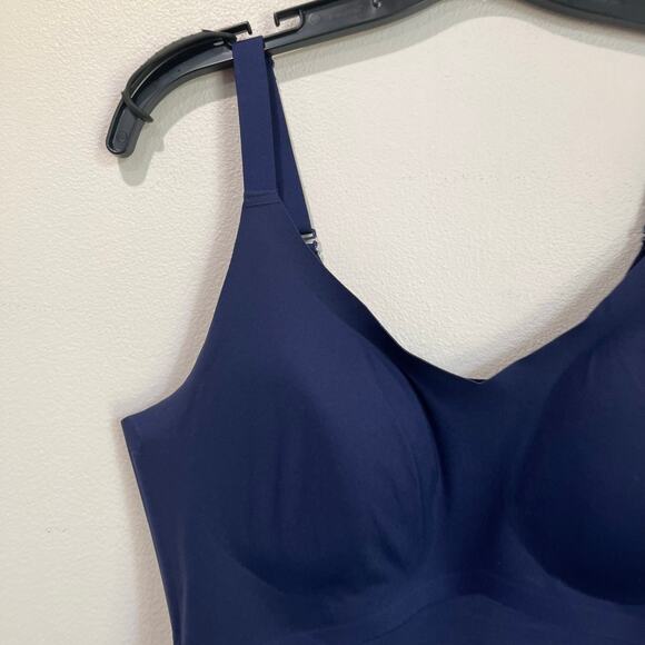 Honeylove Sculpting Shapewear Tank Top Seamless Compression Camisole Navy Sz L - Picture 3 of 6